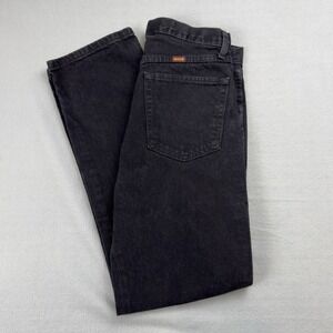 Mens Black Rustler Jeans 32 X 32 Denim Cotton 5-Pockets Straight Leg EUC